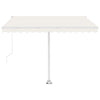 Sisäänkelattava markiisi LED/tuulisensori 300x250cm kerma