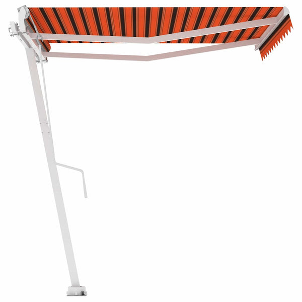 Vapaasti seisova sisäänkelattava markiisi 350x250 cm ora./rusk.