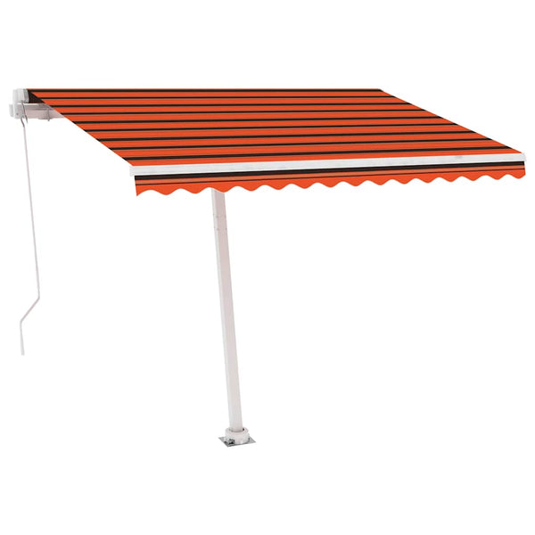 Vapaasti seisova sisäänkelattava markiisi 350x250 cm ora./rusk.