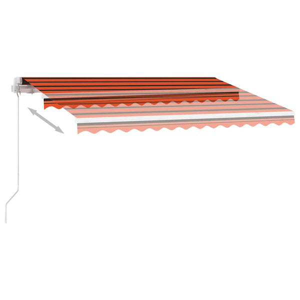 Vapaasti seisova sisäänkelattava markiisi 350x250 cm ora./rusk.