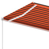 Vapaasti seisova sisäänkelattava markiisi 350x250 cm ora./rusk.