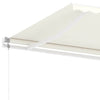 Sisäänkelattava markiisi LED/tuulisensori 400x300cm kerma