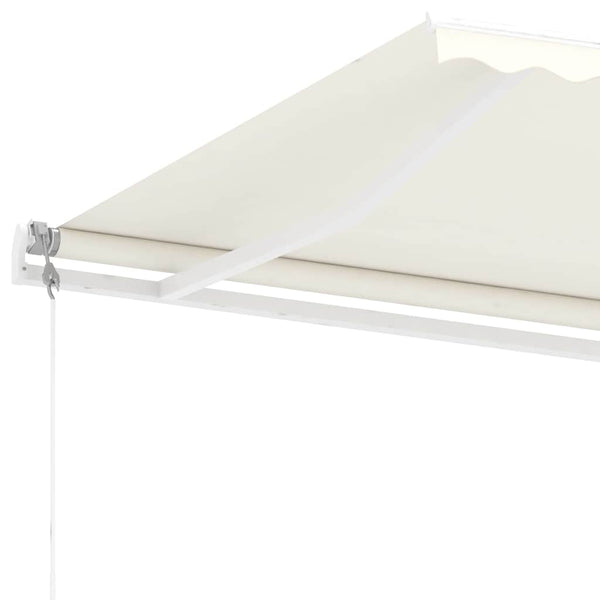 Sisäänkelattava markiisi LED/tuulisensori 400x300cm kerma