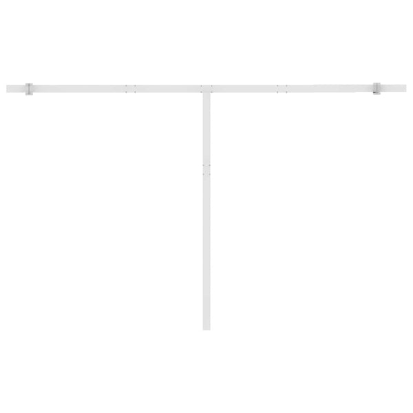 Vapaasti seisova sisäänkelattava markiisi 450x350 cm kerma