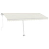 Sisäänkelattava markiisi LED/tuulisensori 500x350cm kerma