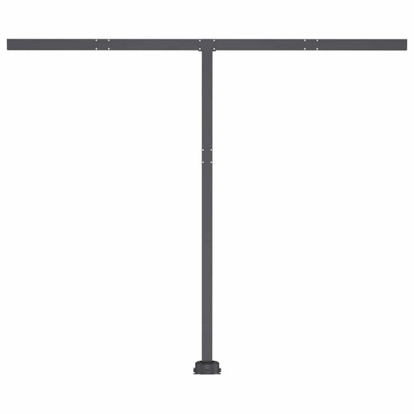Vapaasti seisova sisäänkelattava markiisi 350x250cm kelt./valk.