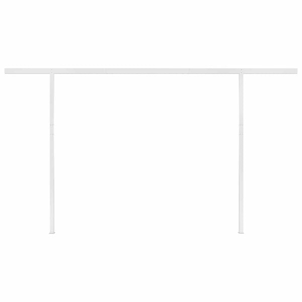 Sisäänkelattava markiisi LED/tuulisensori 4x3 m oranssiruskea