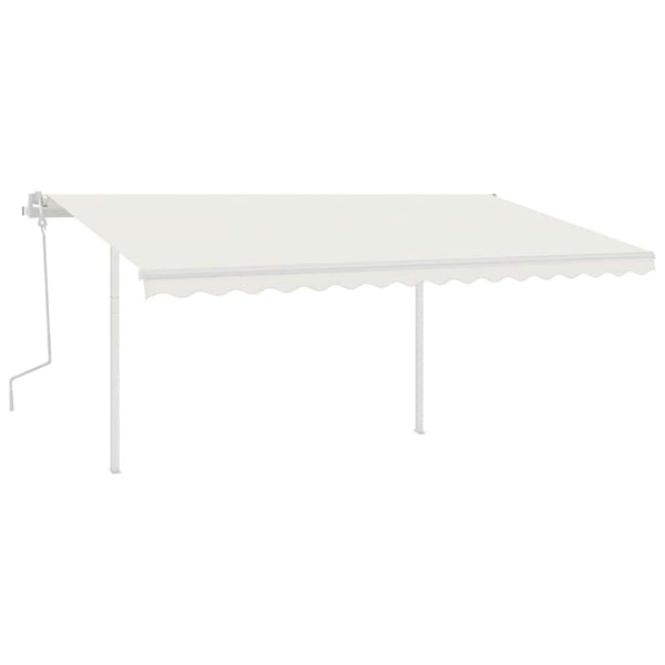 Manuaalisesti kelattava markiisi tolpilla 4x3,5 m kerma