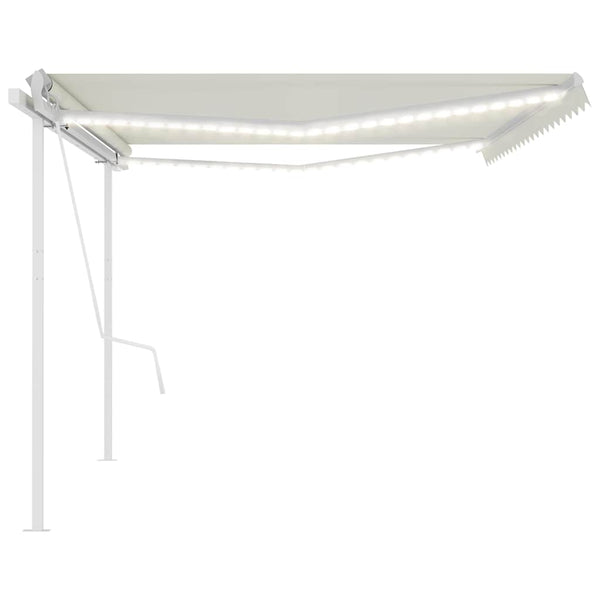 Sisäänkelattava markiisi LED/tuulisensori 5x3,5 m kerma