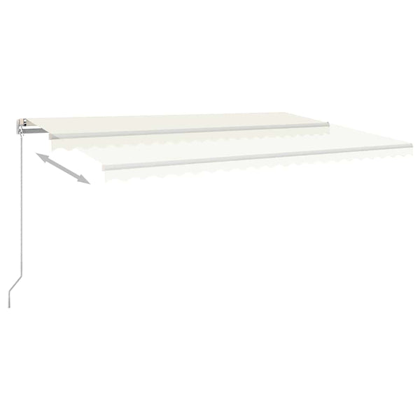 Sisäänkelattava markiisi LED/tuulisensori 5x3,5 m kerma