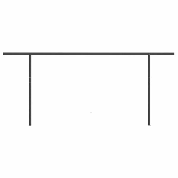 Sisäänkelattava markiisi LED/tuulisensori 5x3,5 m oranssiruskea