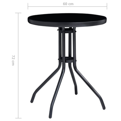 3-osainen Bistrosarja musta ja antrasiitti