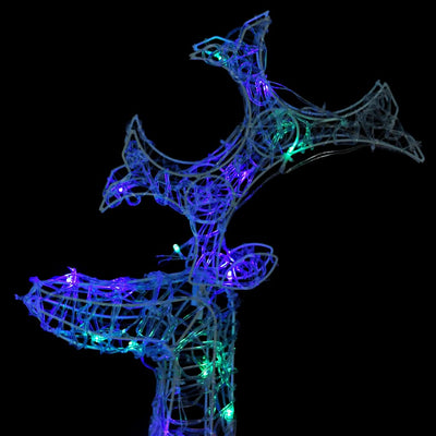 Poro joulukoriste Wichy 60x16x100cm (90 led-valoa akryyli)