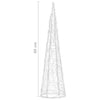 LED koristevalopyramidi sininen akryyli 60 cm
