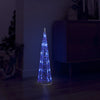 LED koristevalopyramidi sininen akryyli 60 cm