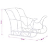 Porot ja reki joulukoriste 280x28x55 cm akryyli