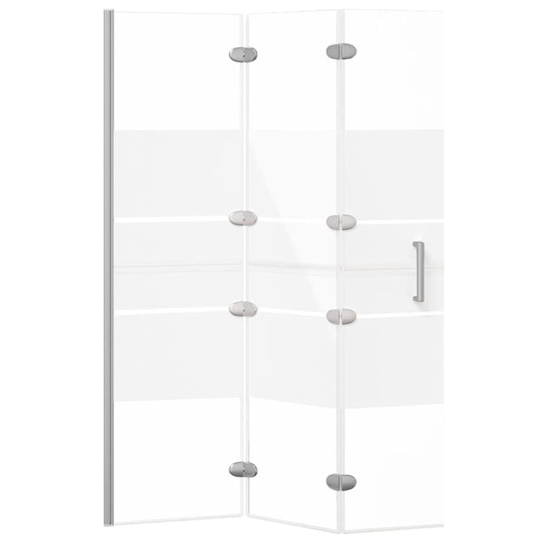 Taittuva suihkuseinä ESG 100x140 cm valkoinen