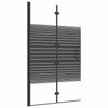 Taittuva suihkuseinä ESG 80x140 cm musta