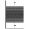 Taittuva suihkuseinä ESG 80x140 cm musta