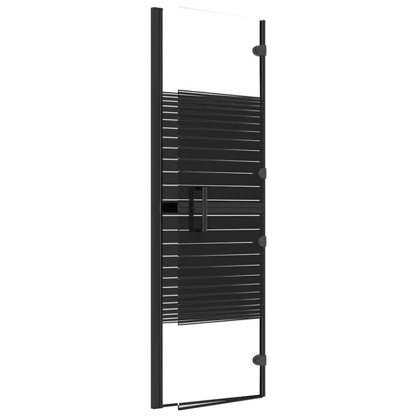 Taittuva suihkuseinä ESG 80x140 cm musta