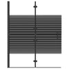 Taittuva suihkuseinä ESG 100x140 cm musta