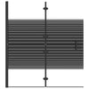 Taittuva suihkuseinä ESG 120x140 cm musta