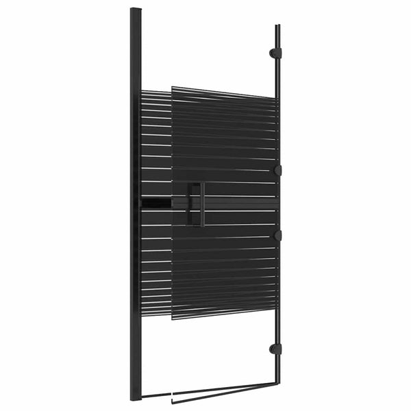Taittuva suihkuseinä ESG 120x140 cm musta