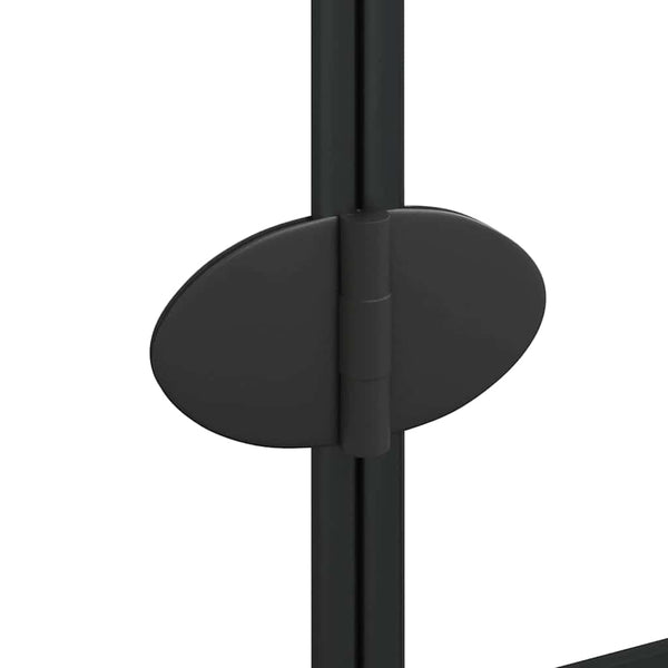 Taittuva suihkuseinä ESG 120x140 cm musta