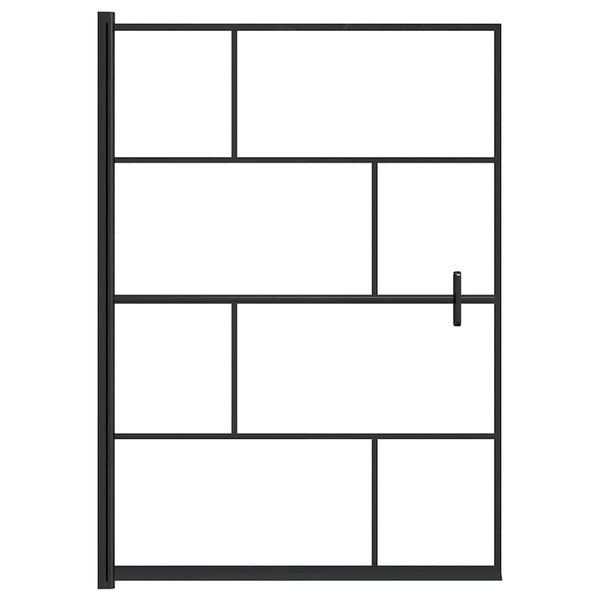 Suihkuseinä ESG 100x140 cm musta