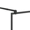 Walk-in suihkun seinäke kirkas ESG-lasi 115x195 cm musta