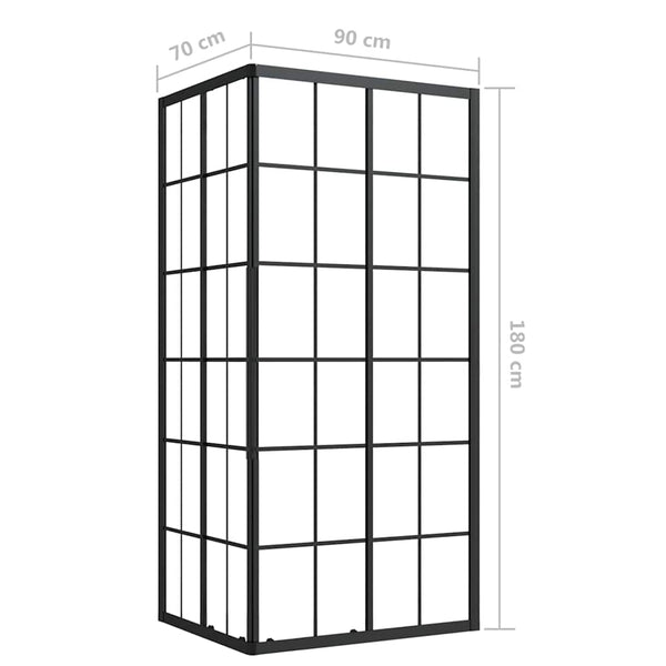 Suihkukaappi ESG 90x70x180 cm