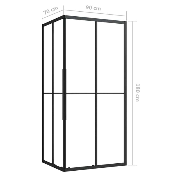 Suihkukaappi ESG 90x70x180 cm