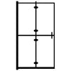 Taittuva suihkuseinä ESG 80x140 cm musta