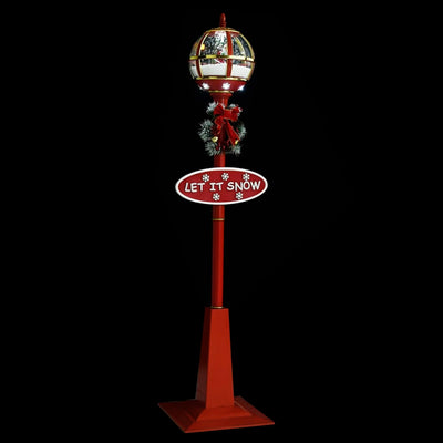 Jouluinen katuvalaisin joulupukilla 175 cm LED