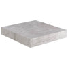 Betoninharmaa kelluvat seinähyllyt Chan 23x23,5x3,8cm (2 kpl mdf)