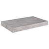 Kelluvat seinähyllyt 2 kpl betoninharmaa 40x23x3,8 cm MDF