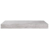 Kelluvat seinähyllyt 2 kpl betoninharmaa 40x23x3,8 cm MDF