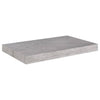 Kelluvat seinähyllyt 2 kpl betoninharmaa 50x23x3,8 cm MDF