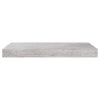 Betoninharmaa kelluvat seinähyllyt Chan 50x23x3,8cm (2 kpl mdf)