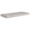 Kelluvat seinähyllyt 2 kpl betoninharmaa 60x23,5x3,8 cm MDF