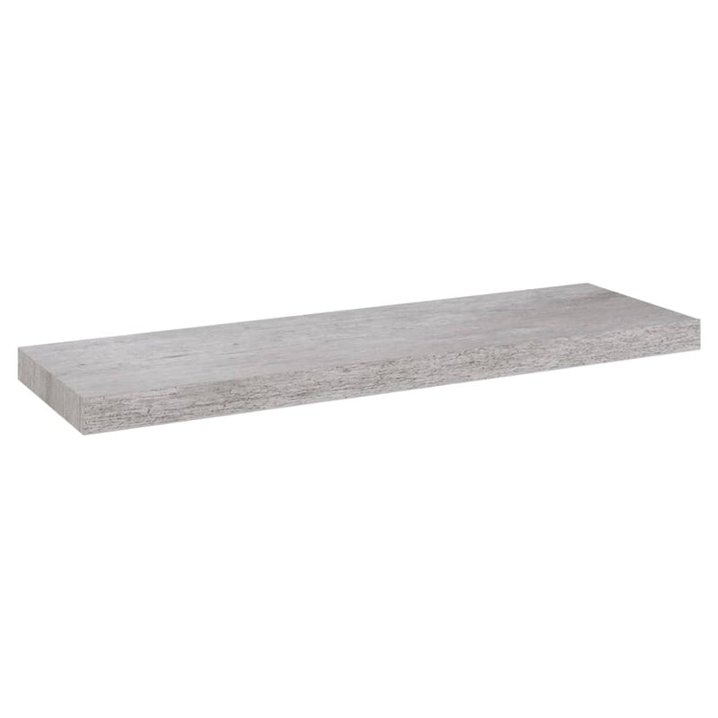 Betoninharmaa kelluva seinähylly Chan 80x23,5x3,8cm (mdf)