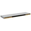 Kelluva seinähylly betoninharmaa 90x23,5x3,8 cm MDF