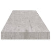 Kelluvat seinähyllyt 2 kpl betoninharmaa 90x23,5x3,8 cm MDF