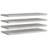 Kelluvat seinähyllyt 4 kpl betoninharmaa 90x23,5x3,8 cm MDF