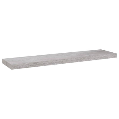 Kelluvat seinähyllyt 4 kpl betoninharmaa 90x23,5x3,8 cm MDF