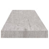 Betoninharmaa kelluvat seinähyllyt Chan 90x23,5x3,8cm (4 kpl mdf)