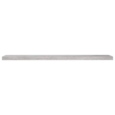 Kelluvat seinähyllyt 2 kpl betoninharmaa 120x23,5x3,8 cm MDF