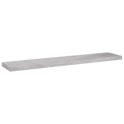 Kelluvat seinähyllyt 4 kpl betoninharmaa 120x23,5x3,8 cm MDF