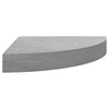 Seinäkulmahyllyt 2 kpl betoninharmaa 25x25x3,8 cm MDF