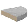 Seinäkulmahyllyt 2 kpl betoninharmaa 25x25x3,8 cm MDF